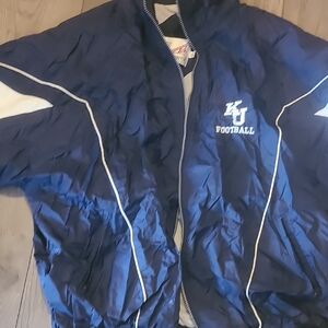 Blue KU Football Jacket